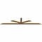 Ekena Millwork Richland Timber Gable Bracket, Western Red Cedar, 108"W x 22"H x 1 1/2"D x 3 1/2"F, 5/12 Pitch GBW108X22X0204RIC00SWR - alternate 3